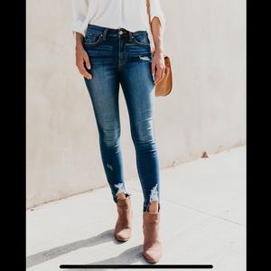 VICI - Medina Distressed High Waisted Skinny Jean
